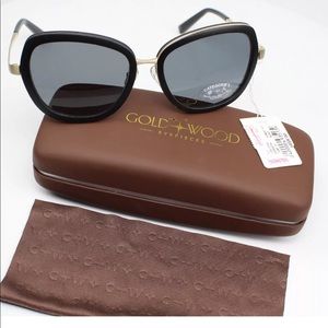 ❤️Sold ❤️Gold Wood Sunset 01.01 sunglasses women’s